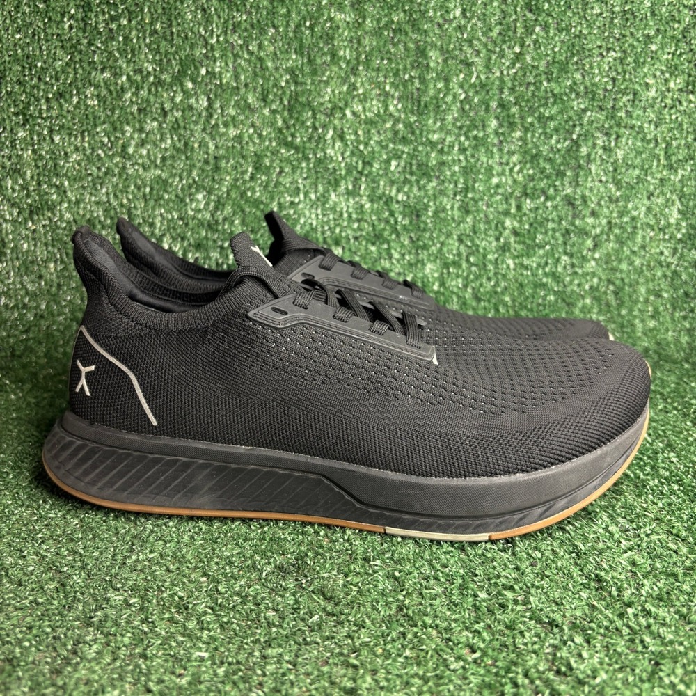 Flux Adapt Knit Barefoot Zero Drop Training Athletic Running Shoe Black Mens 9.5